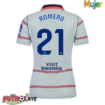 Camiseta Atletico Madrid Cristian Romero #21 Tercera Equipación para mujer 2026-27 manga corta
